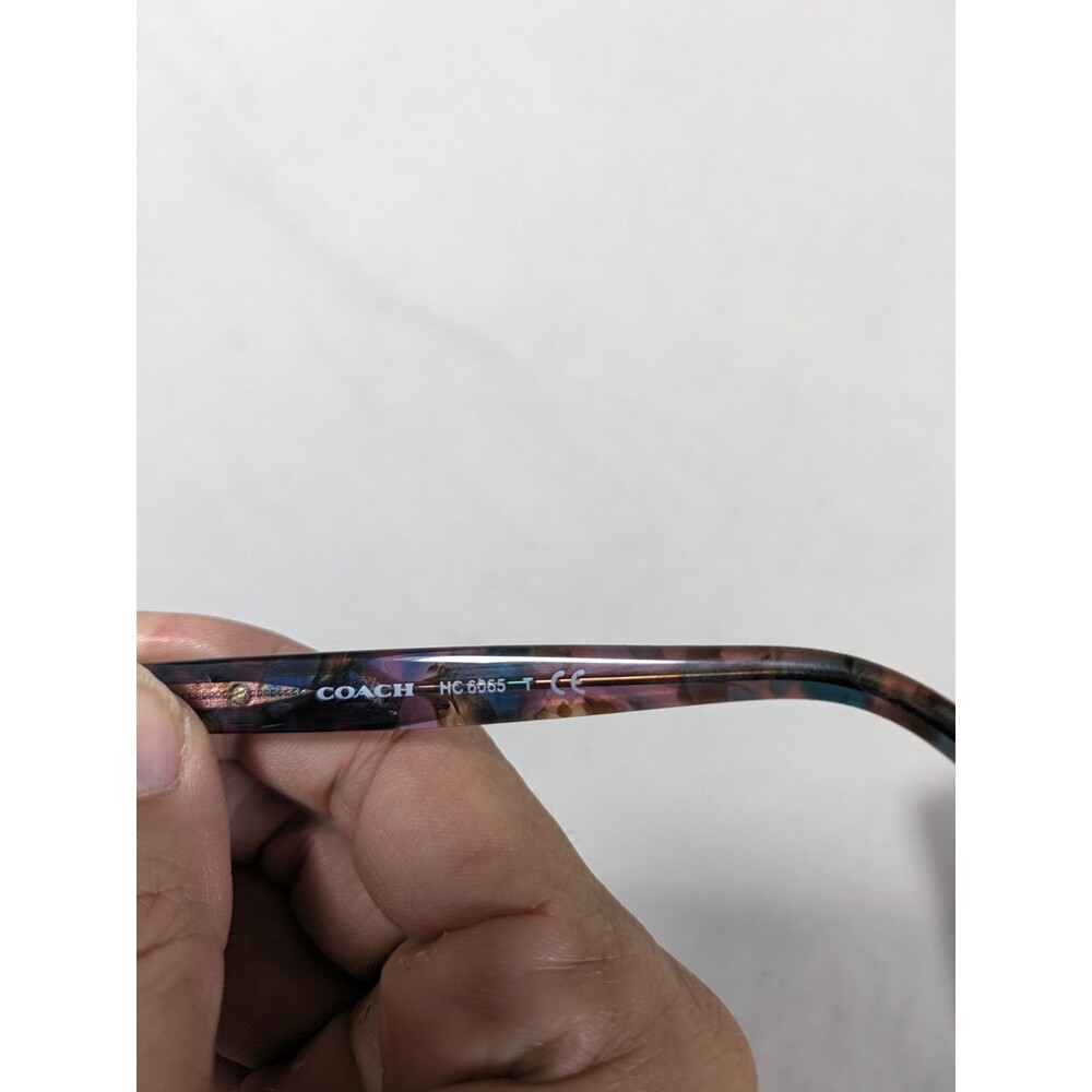 Coach Eyeglasses Women's  HC 6065 5288 Confetti Purple 51-17-135 FRAMES ONLY - Picture 6 of 7